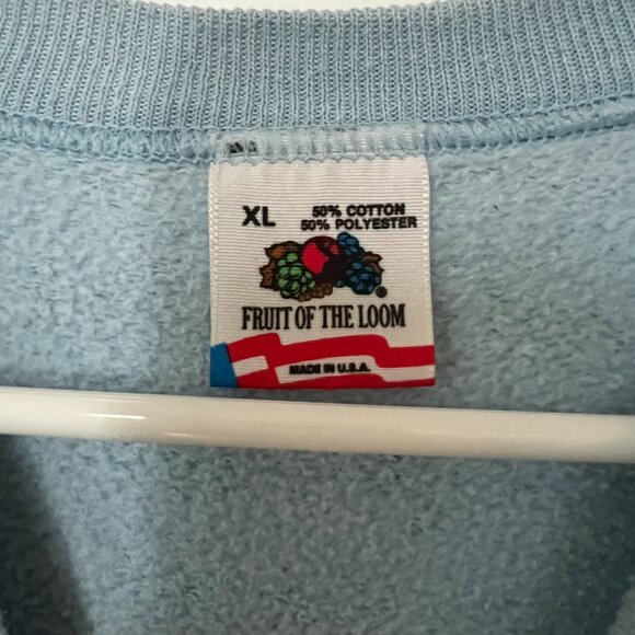 Vintage Michigan Loon Crewneck Sweatshirt, Paint Plattered - Size XL - Picture 4 of 4